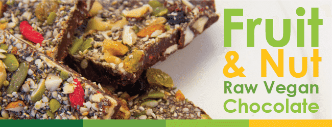 Fruit and Nut Raw Chocolate Bar - Heart Health Month