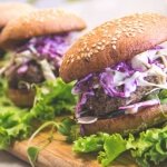 Local Grass-Fed Beef Burgers with Simple Slaw