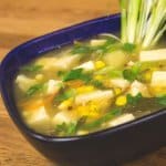 Asian Hot & Sour Corn & Tofu Soup