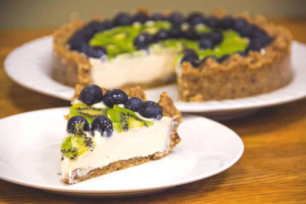 Blueberry Kiwi Cheesecake Tart