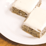 Meyer Lemon & Poppy Seed Squares with Sour Cream Icing