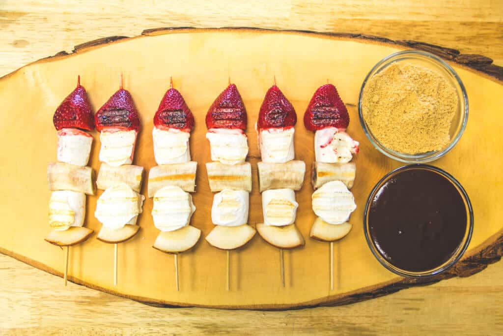 Gimme S’More Fruit Kebabs