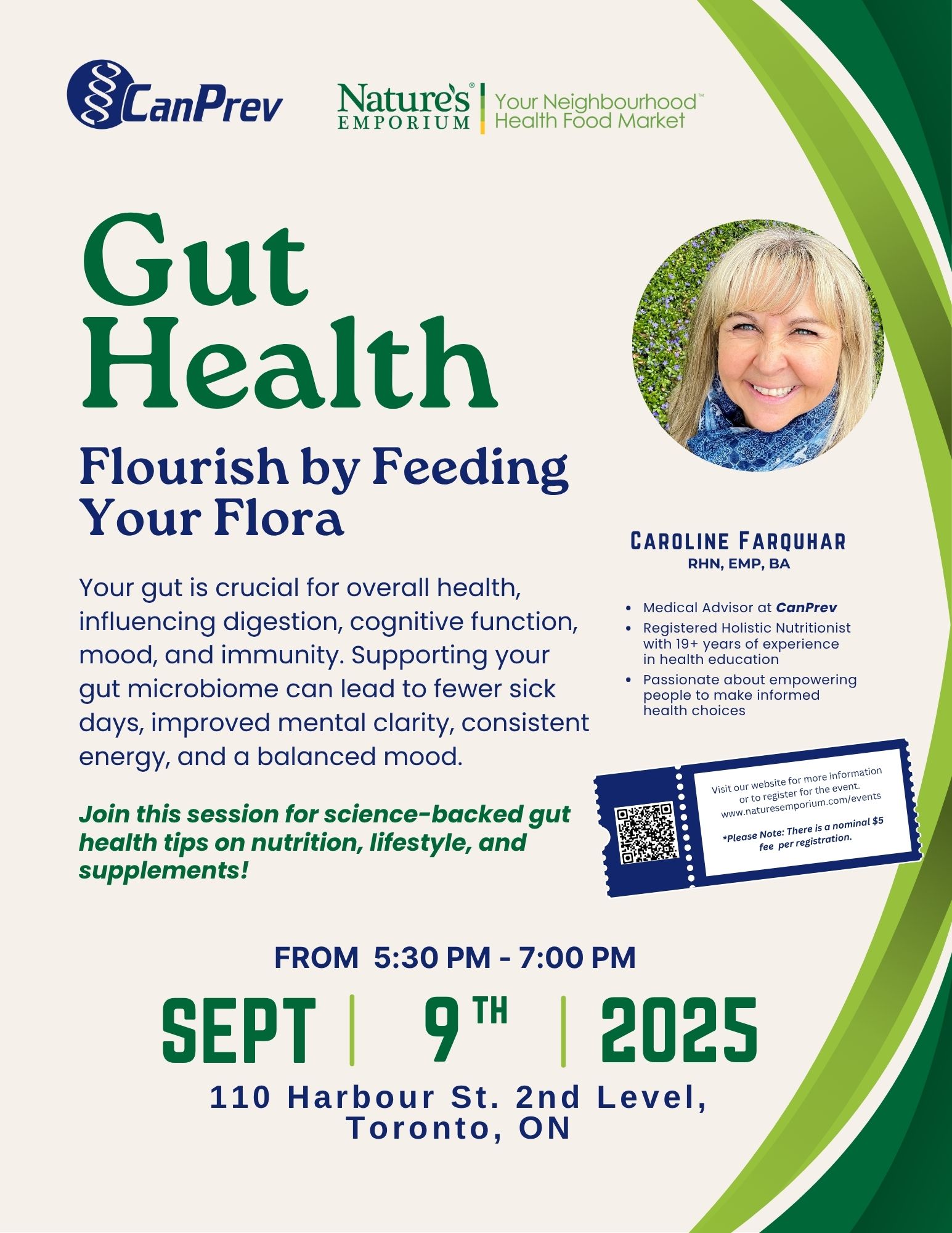 Gut Health Flourish By Feedin Your Flora – Event Poster